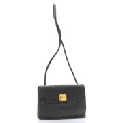 Pre-owned Leather chanel-bags Chanel Vintage , Black , Dames