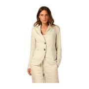 Helena Linen Viscose Blazer Mason's , Blue , Dames