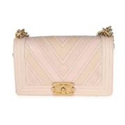 Pre-owned Leather crossbody-bags Chanel Vintage , Pink , Dames