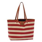 Pre-owned Canvas totes Burberry Vintage , Red , Dames