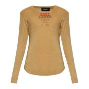 T-shirt met logo Dsquared2 , Brown , Heren