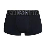 Boxershorts met logo Dsquared2 , Black , Heren