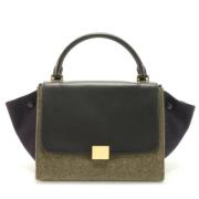 Pre-owned Leather totes Celine Vintage , Black , Dames