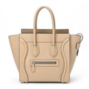 Pre-owned Fabric celine-bags Celine Vintage , Beige , Dames