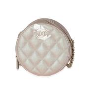 Pre-owned Leather clutches Chanel Vintage , Pink , Dames