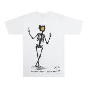 Beperkte oplage wit T-shirt Kaws , White , Dames