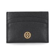 Stijlvolle Saffiano Leren Kaarthouder voor Vrouwen Tory Burch , Black ...