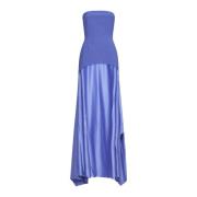 Elegante Alessandra Maxi Jurk Collectie Solace London , Blue , Dames