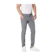 Slim Fit Katoen Tencel Chino Broek Mason's , Gray , Heren