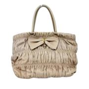 Pre-owned Leather prada-bags Prada Vintage , Beige , Dames