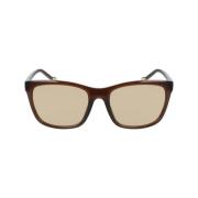 Bruine plastic dameszonnebril Dkny , Brown , Dames