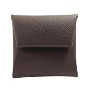 Pre-owned Leather wallets Hermès Vintage , Brown , Dames