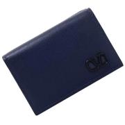 Pre-owned Leather wallets Valentino Vintage , Blue , Dames