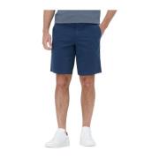 Heren Slim Short Broek Blauw Hugo Boss , Blue , Heren