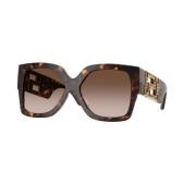 Bruin Verloop Zonnebril Versace , Brown , Dames