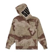 Limited Edition Rib Hooded Sweatshirt Camo Supreme , Brown , Heren