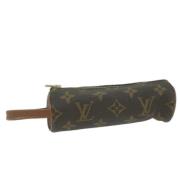 Pre-owned Canvas pouches Louis Vuitton Vintage , Brown , Dames