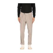 Velours Gestreepte Relaxte Pasvorm Chino Broek Mason's , Gray , Heren