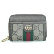 Pre-owned Canvas wallets Gucci Vintage , Beige , Dames