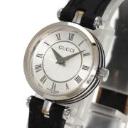 Pre-owned Leather watches Gucci Vintage , White , Dames