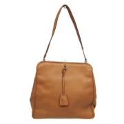 Pre-owned Leather prada-bags Prada Vintage , Brown , Dames