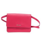 Pre-owned Leather prada-bags Prada Vintage , Pink , Dames