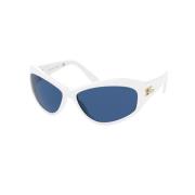 Witte Resin Zonnebril voor Vrouwen Ralph Lauren , White , Dames