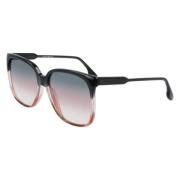 Zwarte, Grijze en Roze Zonnebril Victoria Beckham , Multicolor , Dames