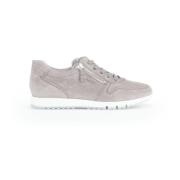 Moderne Leren Sneakers Gabor , Gray , Dames