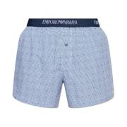 Boxershorts met ruitpatroon Emporio Armani , Blue , Heren