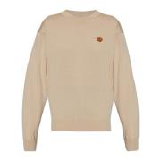 Wollen trui met patch Kenzo , Beige , Dames