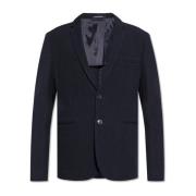 Blazer gemaakt van materiaal met speciale textuur Emporio Armani , Blu...