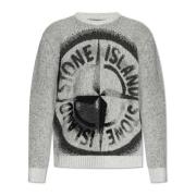 Trui met logo Stone Island , Gray , Heren