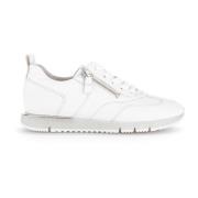 Witte Leren Sneakers Gabor , White , Dames