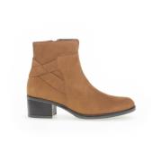 Elegante Nubuck Enkellaarzen Gabor , Brown , Dames