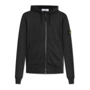 Sweatshirt met logo Stone Island , Black , Heren