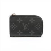 Pre-owned Canvas wallets Louis Vuitton Vintage , Black , Dames