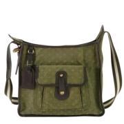 Pre-owned Canvas shoulder-bags Louis Vuitton Vintage , Green , Dames