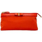 Pre-owned Fabric pouches Salvatore Ferragamo Pre-owned , Orange , Dame...