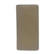 Pre-owned Leather wallets Louis Vuitton Vintage , Beige , Dames