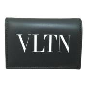 Pre-owned Leather wallets Valentino Vintage , Black , Dames