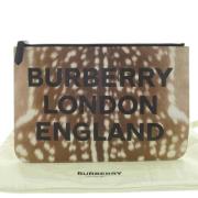 Pre-owned Fabric clutches Burberry Vintage , Beige , Dames