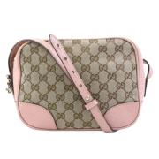 Pre-owned Canvas gucci-bags Gucci Vintage , Beige , Dames