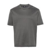 Antraciet Gebreid T-shirt Herno , Gray , Heren