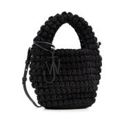 Stijlvolle Leren Tas JW Anderson , Black , Dames