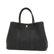 Pre-owned Leather totes Hermès Vintage , Black , Dames