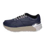 Leren Heren Sneakers Liu Jo , Blue , Heren