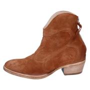 Suede Enkellaarzen voor Vrouwen Moma , Brown , Dames