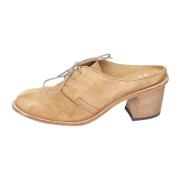 Vintage Elegant Suède Schoenen voor Vrouwen Moma , Brown , Dames