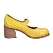 Vintage Leren Dames Schoenen Moma , Yellow , Dames